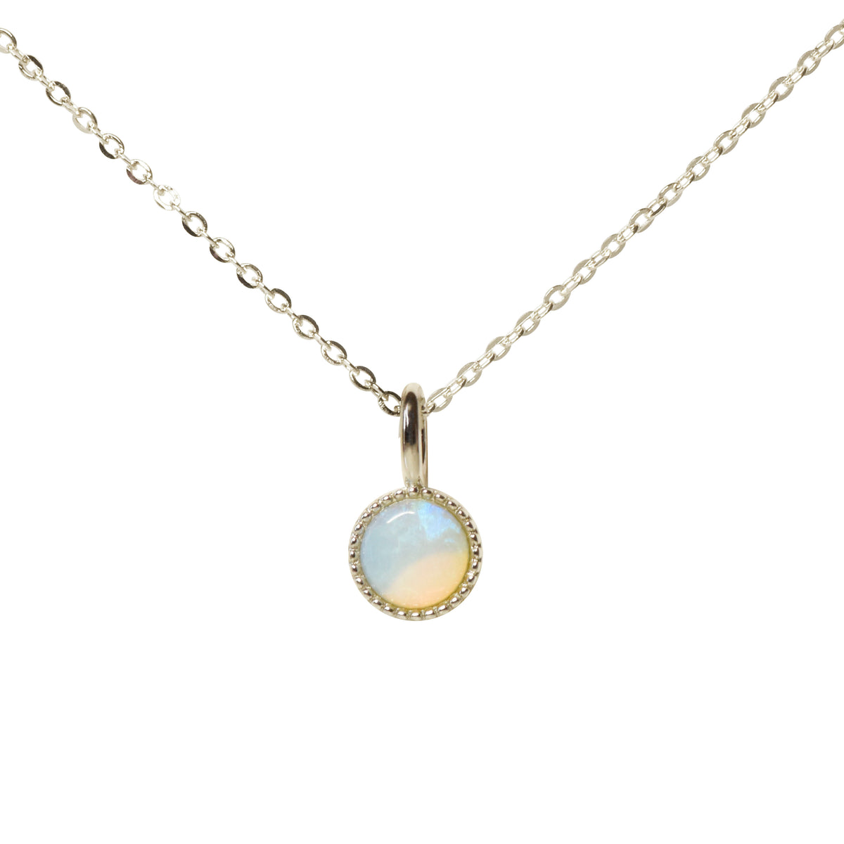 Bliss Opal Pendant - Blue | Michelle Yuen Jewelry