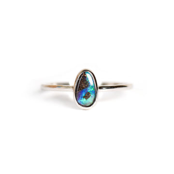 Boulder Opal Ring - Bora Bora