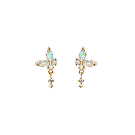 Opal Butterfly Earrings