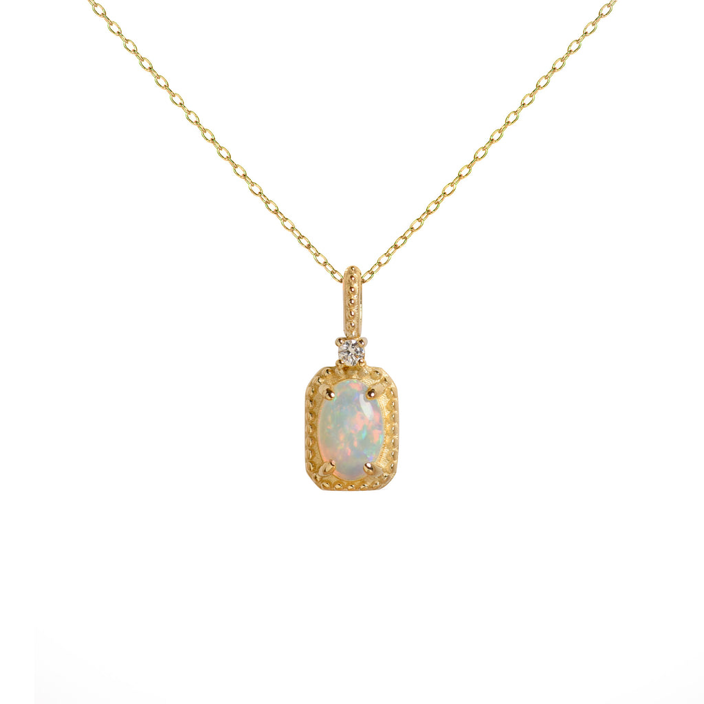 Belle Red Opal Necklace