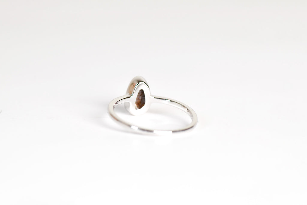 Bali Boulder Opal Ring in Sterling Silver - Back View