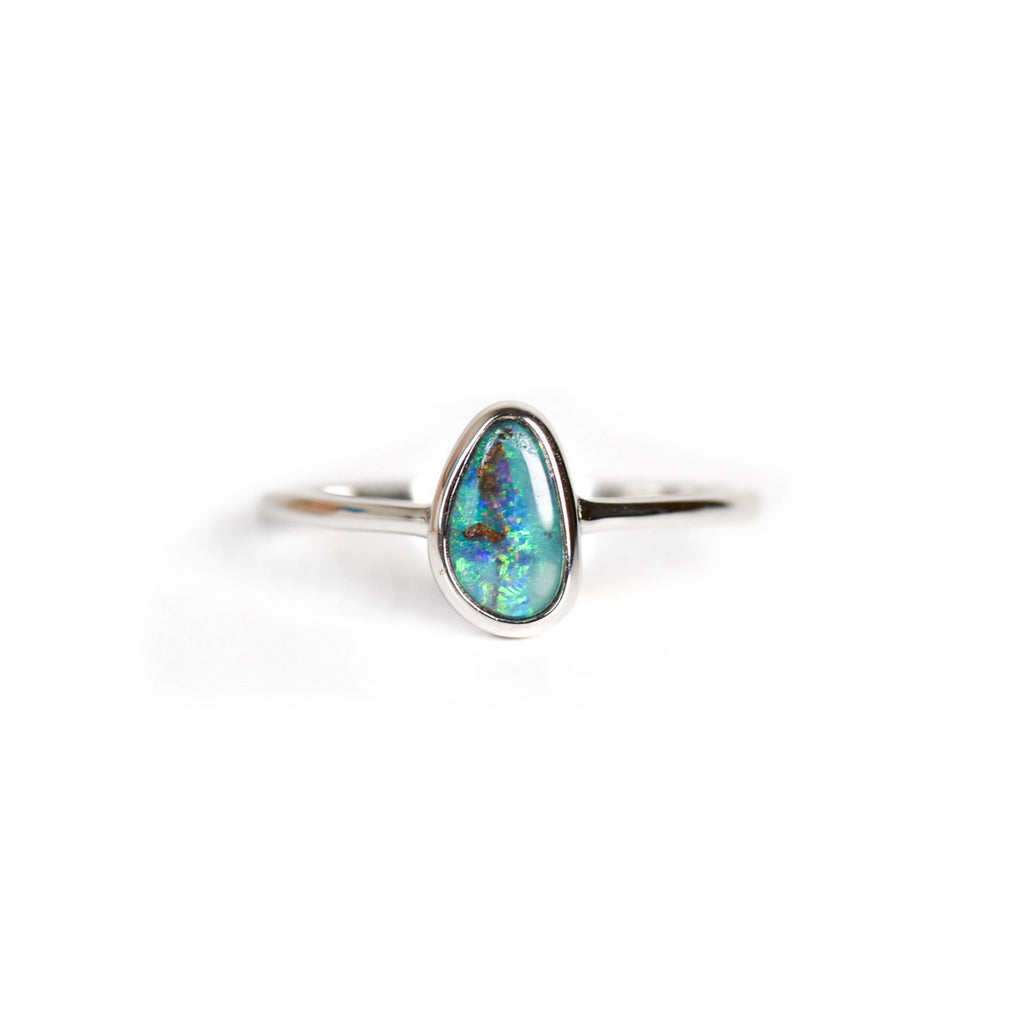 Bali Boulder Opal Ring in Sterling Silver