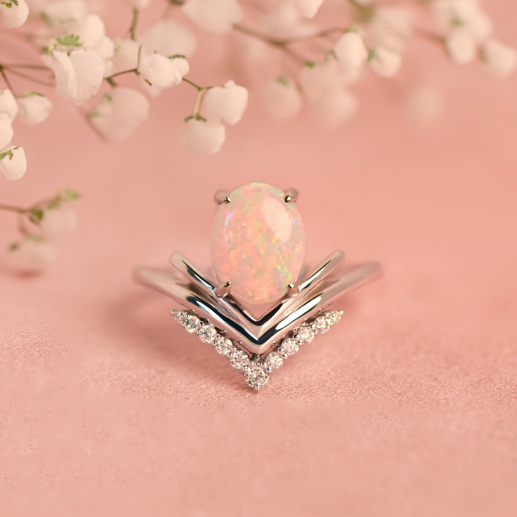 Hanabi Opal Engagement Ring