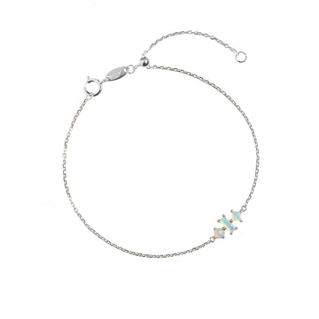 Katachi Opal Bracelet in White Gold