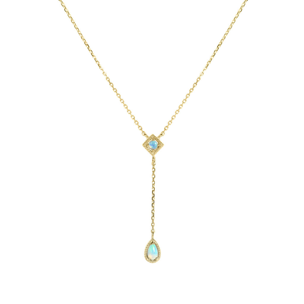 Kite Opal Necklace in Yellow Gold