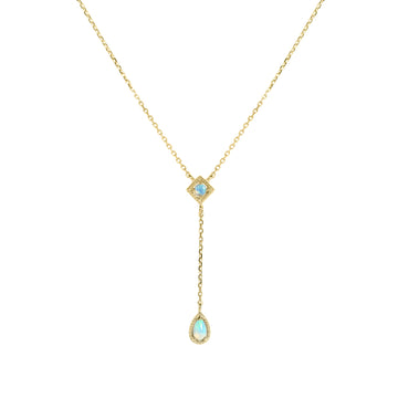 Kite Opal Necklace in Yellow Gold