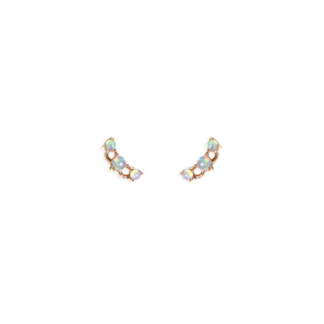 Orion's Belt Opal Stud Earrings in Yellow Gold
