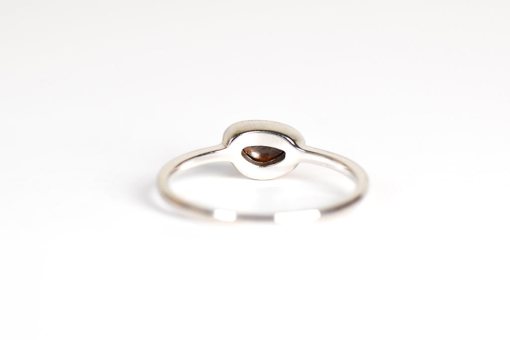 Palau Boulder Opal Ring in Sterling Silver - Back View