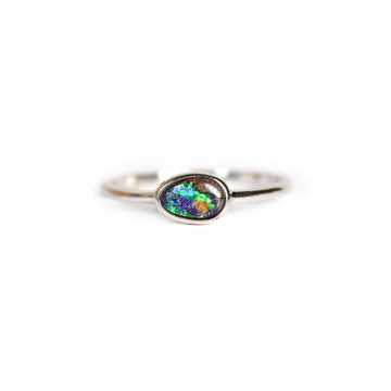 Phuket Boulder Opal Ring in Sterling Silver