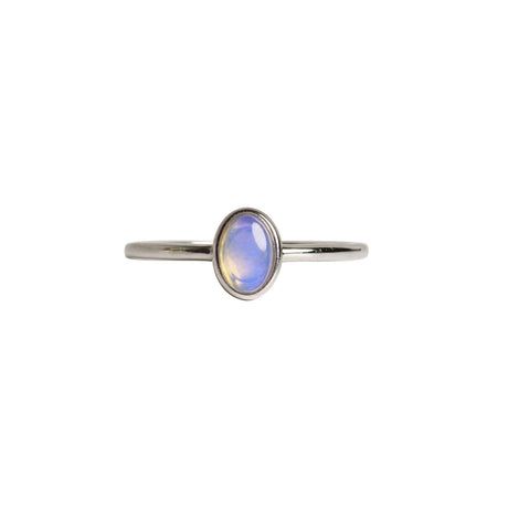 Violet Opal Ring in Sterling Silver

