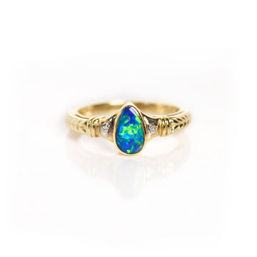 Wheat Opal Vintage Ring