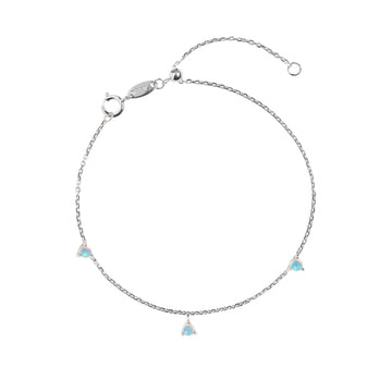 Zodiac Opal Bracelet in White Gold