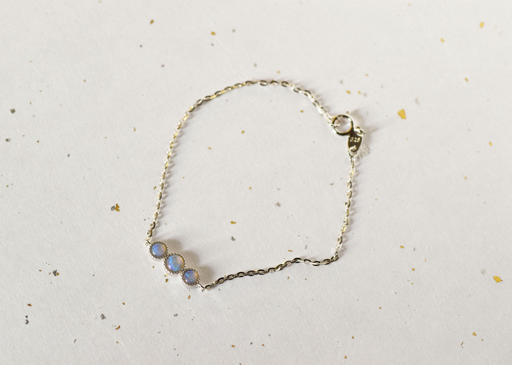 Bliss Blue Opal Bracelet in Sterling Silver