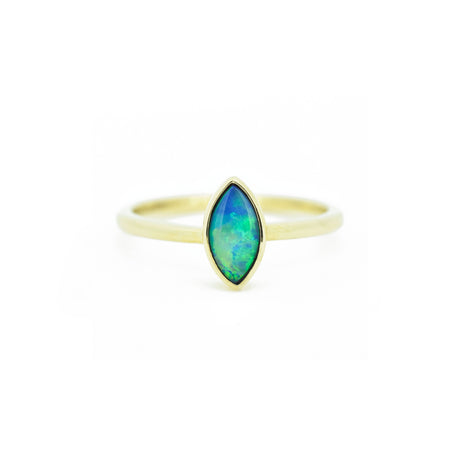 Laura Opal Ring in Yellow Gold, Doublet
