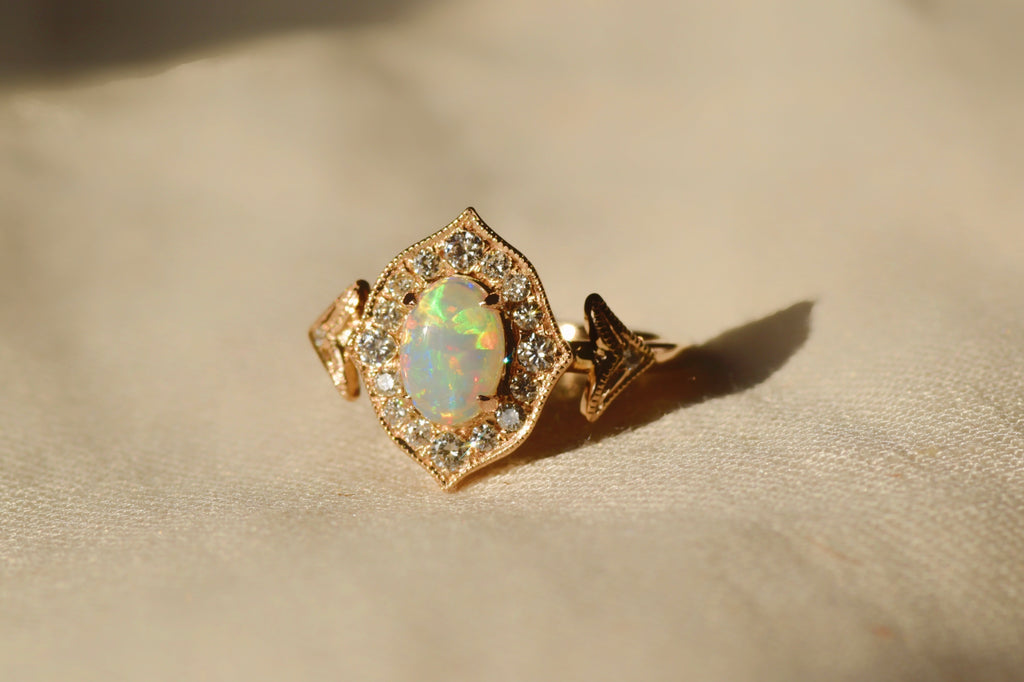 mY Amr. 322 Opal Ring in Rose Gold