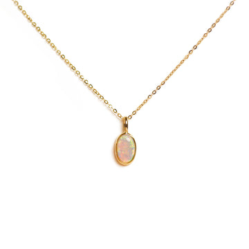 Nocturne 9 Op. 2 Opal Necklace in Yellow Gold