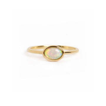 Oasis Opal Ring in Yellow Gold