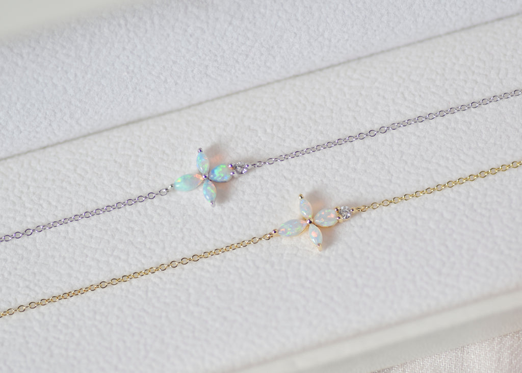 Sen Gold Opal Bracelets with Diamonds