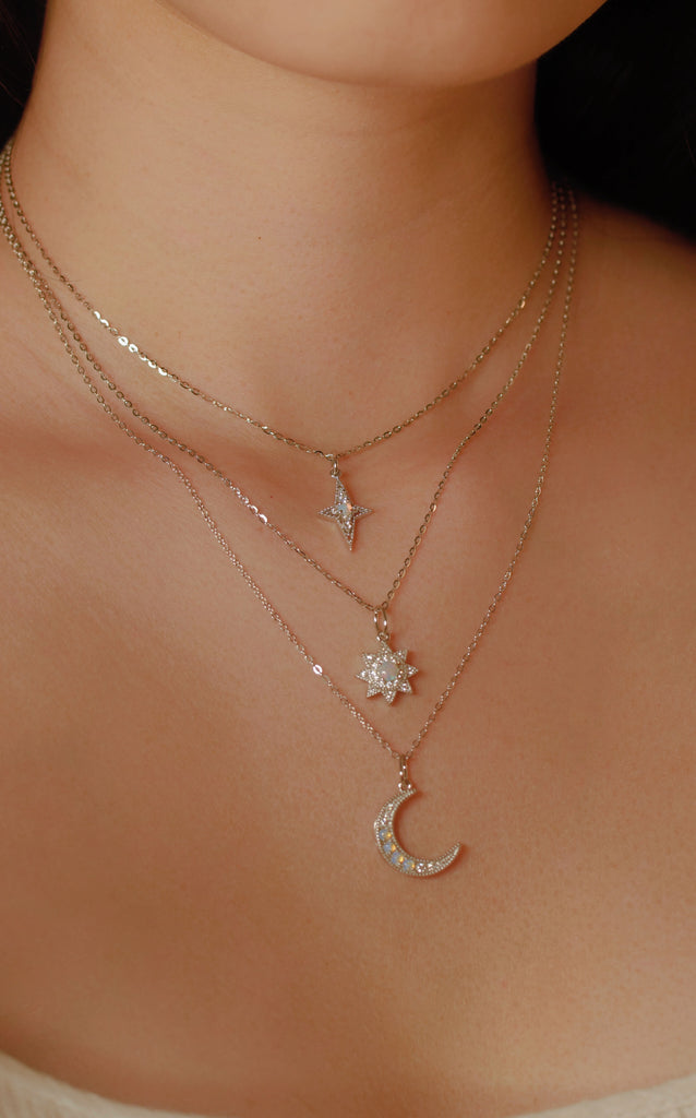 Sterling silver opal pendants in Twinkle Collection